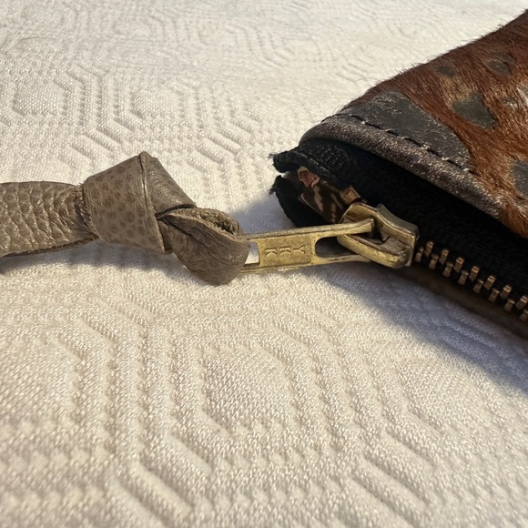 Cowhide Print Pouch - Picture 2 of 3